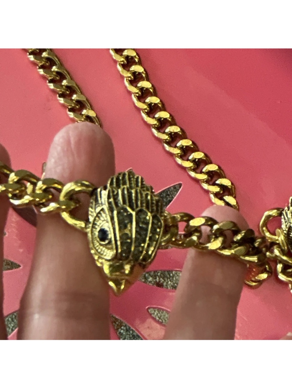 Gold Chain Necklace and Bracelet Set - Hash tag- Kurt Geiger - Picture 8 of 9